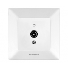 Розетка Panasonic Arkedia Slim ТВ 0 потерь, белая