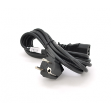 Кабель питания Ritar PC-186 CEE7 / 17-C13, 3.0m, 0.75mm, 3 pin (евровилка), Black, OEM, МЕДЬ!!!!