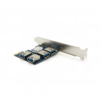 Контроллер PCI-Е=>USB 3.0, 4 порта, 5Gbps, OEM