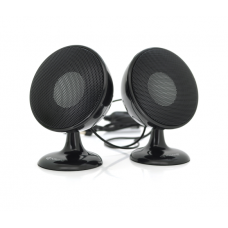 Колонки 2.0 Kisonli S-888 для ПК и ноутбука, USB + 3.5mm, 2x3W, 20Hz- 20KHz, Black, BOX