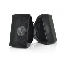 Колонки 2.0 Kisonli S-333 для ПК и ноутбука, USB + 3.5mm, 2x3W, 20Hz- 20KHz, Black, BOX