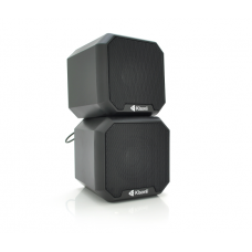 Колонки 2.0 Kisonli KS-02, для ПК и ноутбука, USB + 3.5mm, 2x3W, 20Hz- 20KHz, Black, BOX