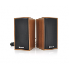 Колонки 2.0 Kisonli T-002A для ПК и ноутбука, USB + 3.5mm, 2x3W, 20Hz- 20KHz, Brown, BOX