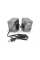Колонки 2.0 Kisonli T-007 для ПК и ноутбука, USB + 3.5mm, 2x3W, 20Hz- 20KHz, Gray, BOX