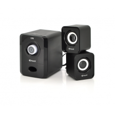 Колонки 2.1 Kisonli U-2900BT, для ПК и ноутбука, USB + 3.5mm, 5W+2x3W, 20Hz- 20KHz, с сабвуфером, bluetooth, Black, BOX