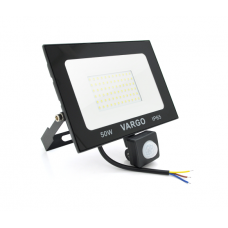 Прожектор LED c датчиком движения Vg-50W, IP65, 6500K, 2700Лм. Box