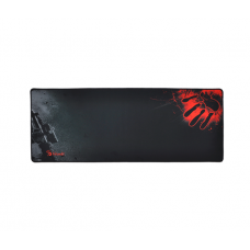 Коврик 300*800 тканевой Bloody Handprint с боковой прошивкой, толщина 3 мм, цвет Black / Red, Пакет