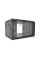 Шкаф Merlion 6U, 600*450*367 (Ш*Г*В) мм закаленное стекло, черный, сталь 1,2мм с замком (в разобраном виде!!!)