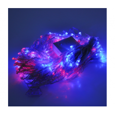 Гирлянда 500LED (Водопад ) Red / Green / Blue / Yellow, 8 режимов, 3*2метра, прозрачная изоляция, BOX