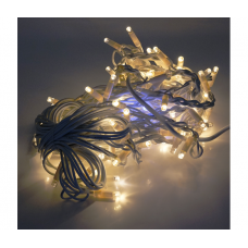 Гирлянда БАХРОМА 120 LED White Hot, белая изоляция, уличная, 5x0.7м, BOX