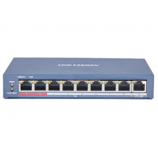 8 портовый POE коммутатор Hikvision DS-3E0109P-E(C) 8xRJ45 (100M) PoE + 1x RJ45 (100M)