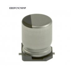 Конденсатор 16V 100UF low ESR, SMD, Импеданс: 0,4Ом D8x6,2мм