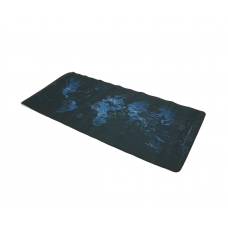 Коврик 400*900 тканевой Карта мира с боковой прошивкой, толщина 2 мм, цвет Black, OEM