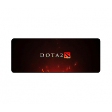 Коврик 300*700 тканевой DOTA2, толщина 2 мм, цвет Black-Red, OEM