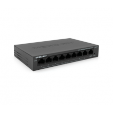 Коммутатор POE Mercury MS09CPS с 8 портами POE + 1 порт UP-Link 100Мбит, БП в комплекте