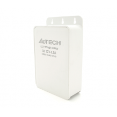 Импульсный адаптер питания ADtech 12В 2.5А (30Вт) Plastic Box IP63 крепление