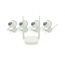 Комплект видеонаблюдения WIFI -PTZ Outdoor 009-4-2MP Pipo (4 уличных камеры, кабеля, блок питания, видеорегистратор APP-Xmeye)