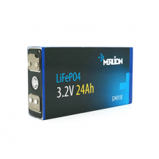 Ячейка Merlion 3.2V 24AH для сборки LiFePo4 аккумуляторов, (70х27х134) мм