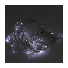 Гирлянда 400LED Водопад (White), 8 режимов, 3*2метра, прозрачная изоляция, BOX
