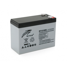 Аккумуляторная батарея AGM RITAR RT12100S, Gray Case, 12V 10.0Ah ( 151 х 98 х 95 (101 ) ), 3.5 kg