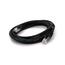Патч-корд литой RITAR, UTP, RJ45, Cat.6, 1m, черный, Cu (медь)