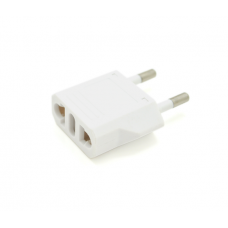 Переходник на евророзетку Binxing WN-20 White, 110-250V, 10A, 500W, в упаковке 100 штук, цена за штуку