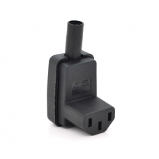 Трехконтактный разъем IEC320 C13 (угловой 90°) мама, 250V, 10A, под пайку