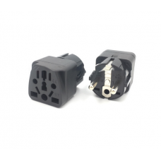 Переходник WY-9, 250V / 10A, Black, BOX