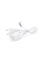Кабель питания Schuko с переключателем, длина 1.8м, сечение 0.5-0.75mm, под пайку, White, OEM