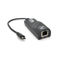 Конвертер Type-C- Rj-45 Gigabit, Black, Blister