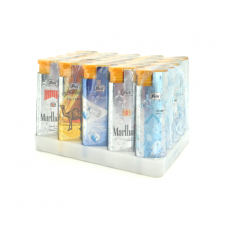 Зажигалка Турбо Lighter, упаковка 50шт, цена за упаковку, Mix color