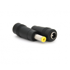 Перехідник DC 5.5x2.1mm (мама) - 5.5х1.7mm (тато) Yellow