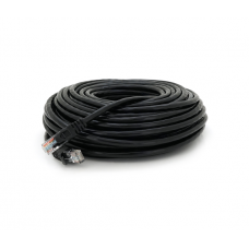 Патч-корд литой RITAR, UTP, RJ45, Cat.6, 25m, черный, Cu (медь)