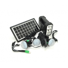 Переносной фонарь 8017A+Solar, Power bank 10000mAh, 1 режим, MP3 плеер, USB выход, 3 лампочки, Box