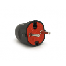 Вилка без заземления 6А 250V A113B, Black