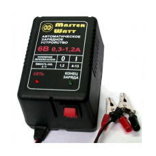 Автоматичне ЗУ для акумулятора 6V (1,3-13Ah) (MF,WET,AGM,GEL,NICD,NIMH), 180-240V, Ток заряду 0.3-1.2A, крокодили в комплекті
