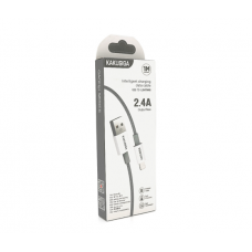 Кабель iKAKU KSC-723 GAOFEI smart charging cable for iphone, Gray, длина 1м, 2.4A, BOX
