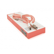 Кабель iKAKU KSC-723 GAOFEI smart charging cable for Type-C, Pink, длина 1м, 2.4A, BOX