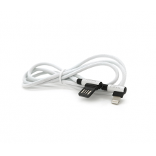 Кабель iKAKU KSC-028 JINDIAN charging data cable for iphone, Silver, длина 1м, 2.4A, BOX