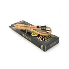Кабель iKAKU KSC-028 JINDIAN charging data cable for Type-C, Gold, длина 1м, 2.4A, BOX