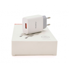 СЗУ AC100-240V iKAKU KSC-215 NATU, 1xUSB, 2.1A, White, Box