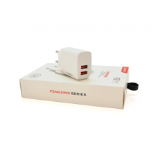 СЗУ AC100-240V iKAKU KSC-179 FENGXING, 2xUSB, 2.4A, White, Box
