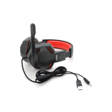 Ігрові навушники з мікрофоном iKAKU KSC-713 ZHANHUN, Black-Red, Box