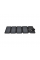 Solar panel 4 Foldings, built-in microUSB cable, Output: 5 / 1 А(USB), plastic, Black, Corton box