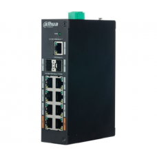 8-портовий некерований гігабітний PoE комутатор DH-PFS3211-8GT-120, 8x1000M c PoE + 2x SFP1000M + 1x RJ45 1000M, 150×110×42 мм