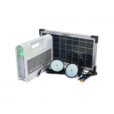 Портативный фонарь BRAZZERS BRPF-CF80 / 18, Solar panel 18W, LiFePO4 - 80Wh, DC: 2x3.2V, USB:: 1x5V / 2A, 2x6W Led лампы 1м, 9W встроенный фонарь, BOX