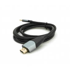 Кабель HDMI (папа) - Type-C (папа), 4K, 30HZ, Chip:AG9310, 1.8m, Black