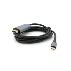 Кабель HDMI (папа) - Type-C (папа), 4K, 60HZ, Chip:2172U, 1.8m, Black