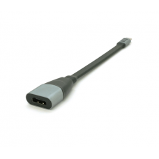 Конвертер Type-C (папа) / HDMI(мама), 18cm, плоский, Black-gray