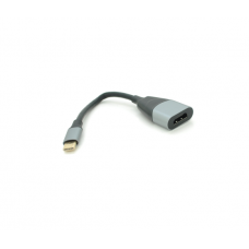 Конвертер Type-C (папа) / HDMI(мама), 18cm, круглый ,Black-gray